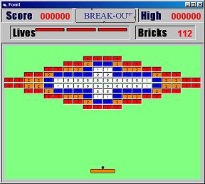 Crazy Breakout screen