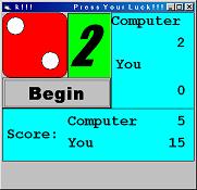 Dice screen