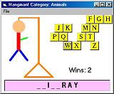 Hangman screen