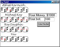 Poker screen